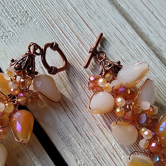 Artisan Hand Crochetted/ Beaded Collar NECKLACE - Picture 3 of 5